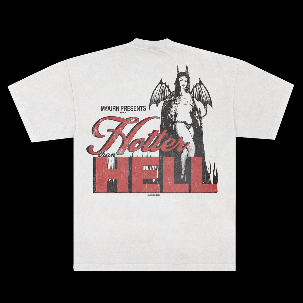 Hotter Than Hell tシャツ Hotter Than Hell Shirt - Trendy Edgy Bold Fierce Graphic Tee